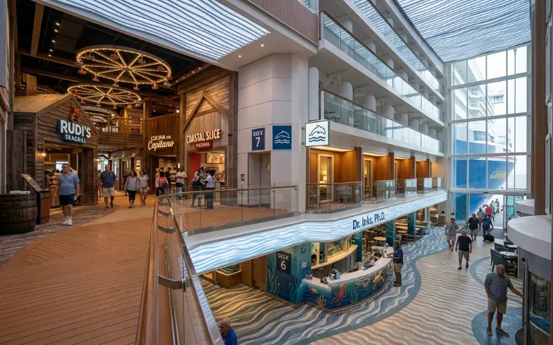 deck 5 to 8 cabins meet the currents and shores zones