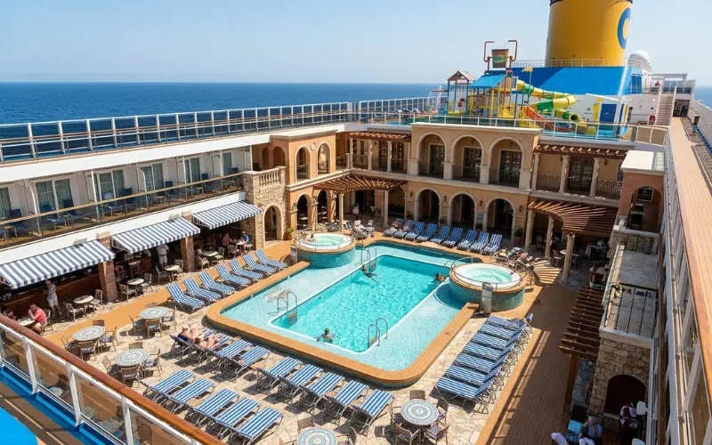lido deck and pool photos