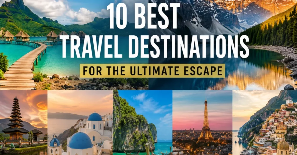 10 best travel destinations for thu Ultimate escape
